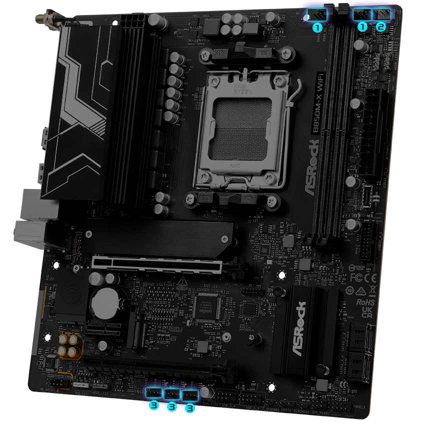 ASRock B850M-X WiFi Motherboard
